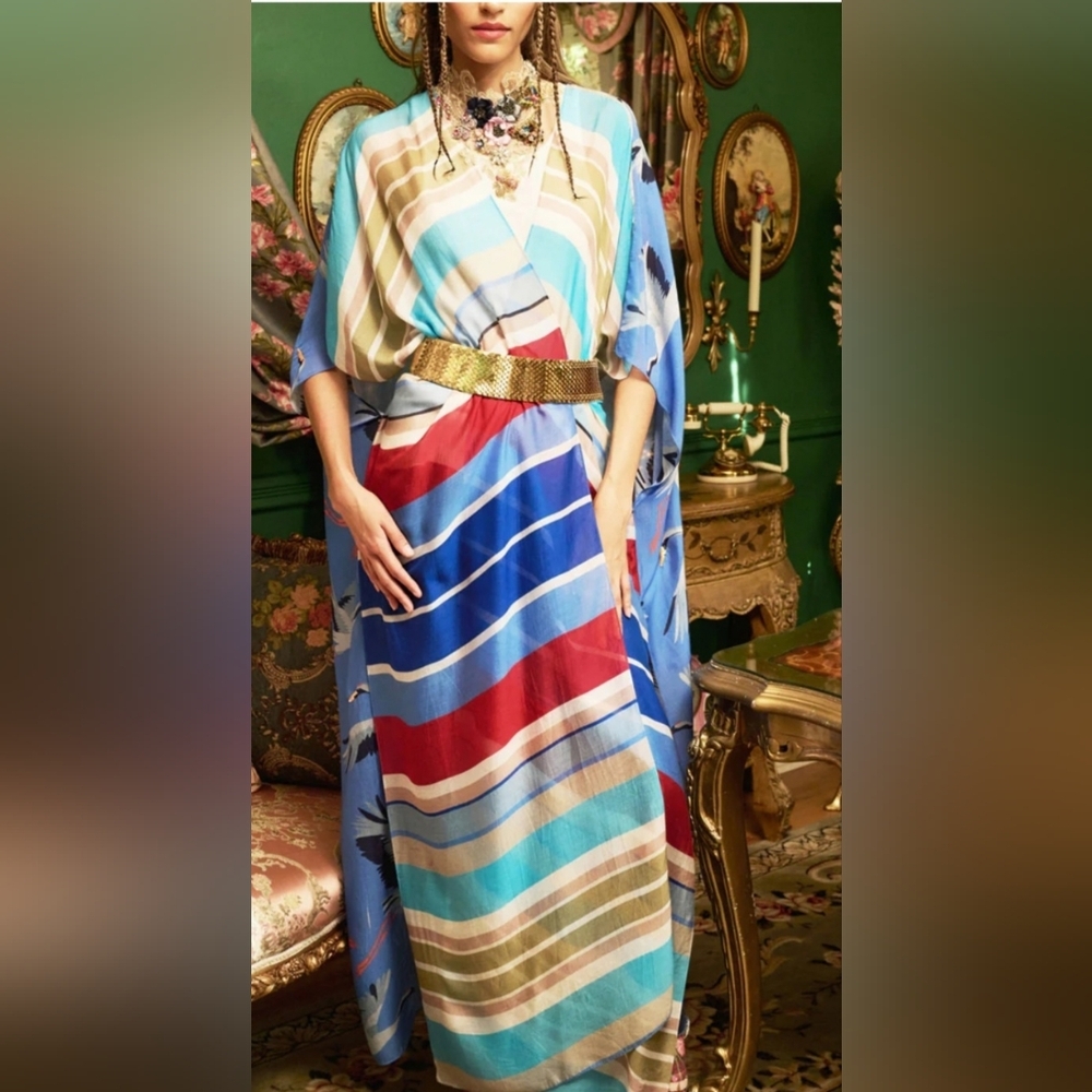ARATTA Miss America Maxi Kimono O/S MSRP $179 - Picture 2 of 9